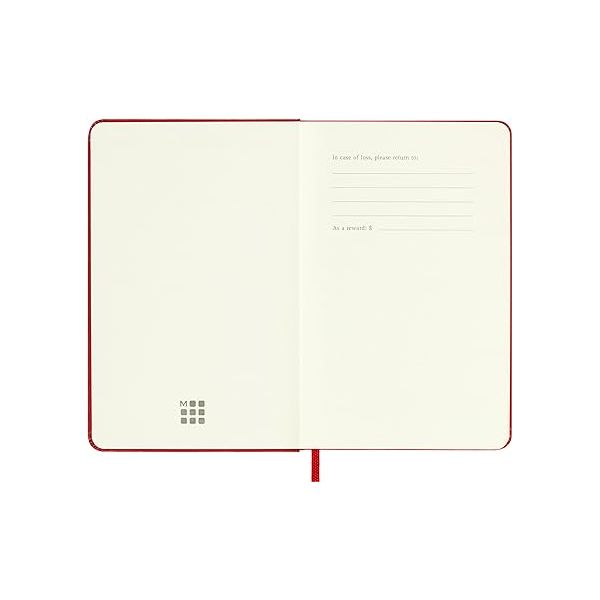 MOLESKINE 2025 18MONTH WEEKLY POCKET HARDCOVER NOTEBOOK SCARLET RED